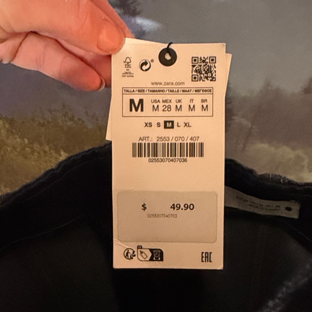 Zara Rinse Blue Bustier - Picture 3 of 6